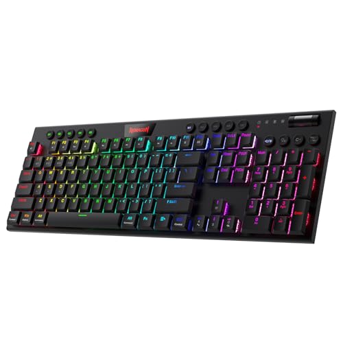 Amazon | Redragon K618 PRO 3モードワイヤレスRGBメカニカル